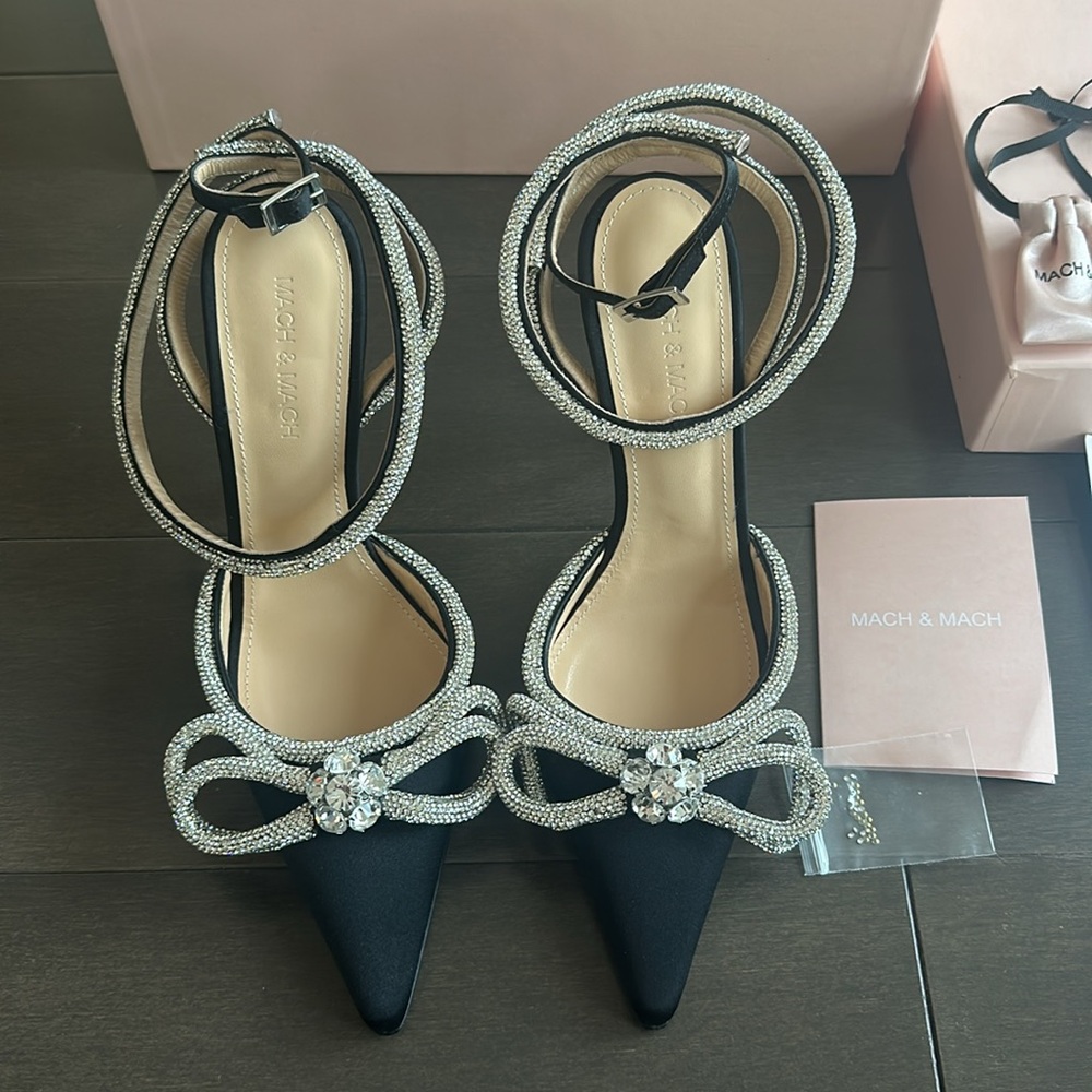 Mach & Mach Women's Black Heels